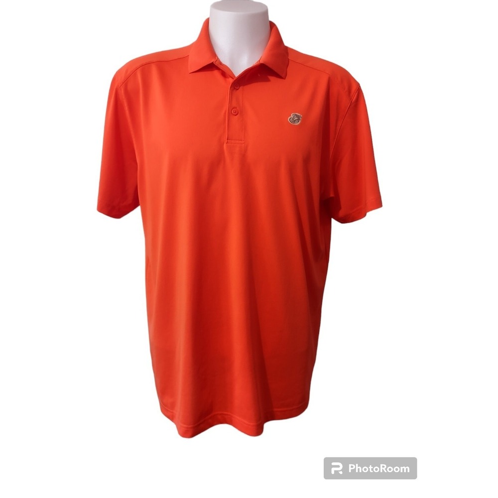 Panera‎ Coffee Polo Shirt Men's XLarge Orange Short Sleeve One Stop Apparel Logo